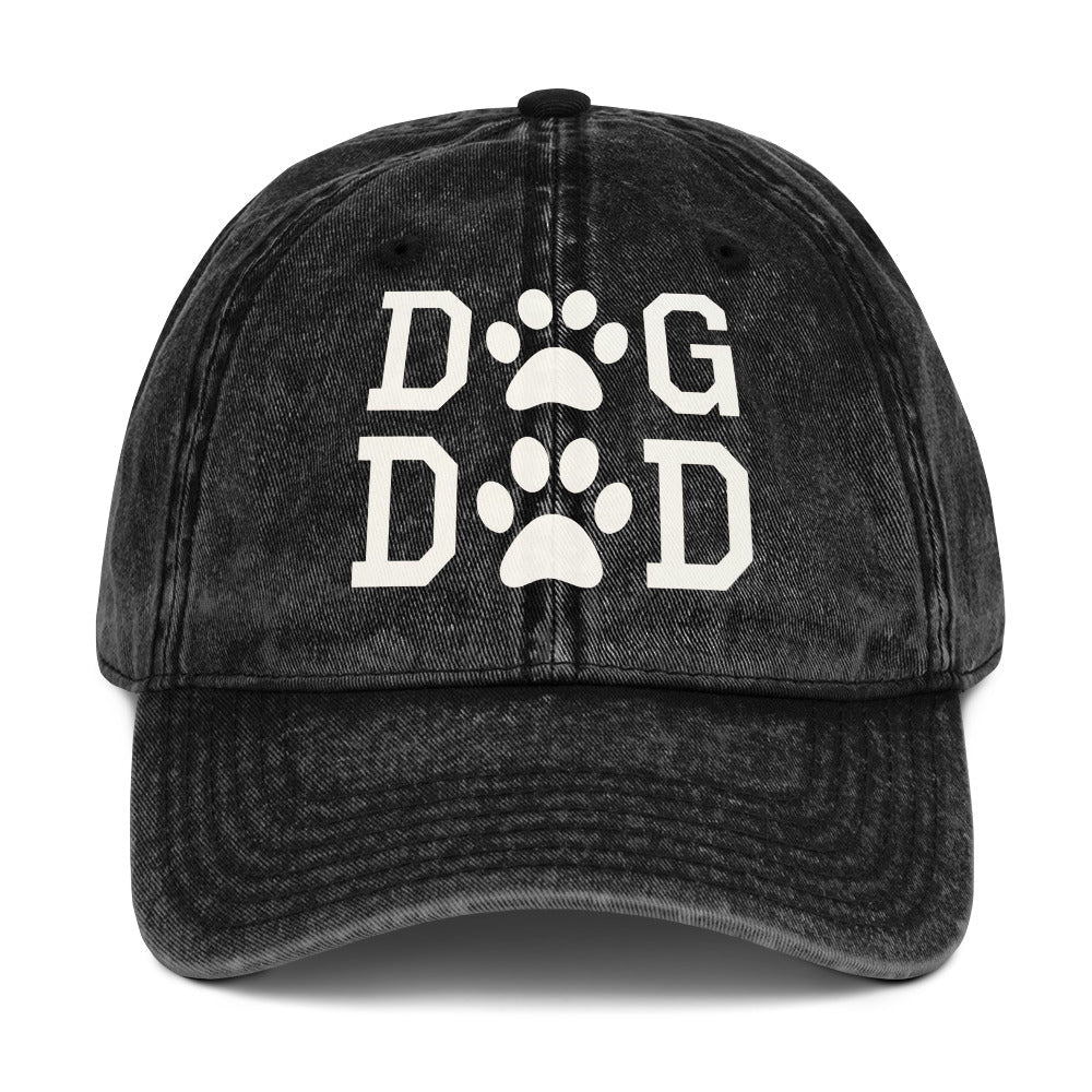Dog Dad Vintage Cotton Twill Cap