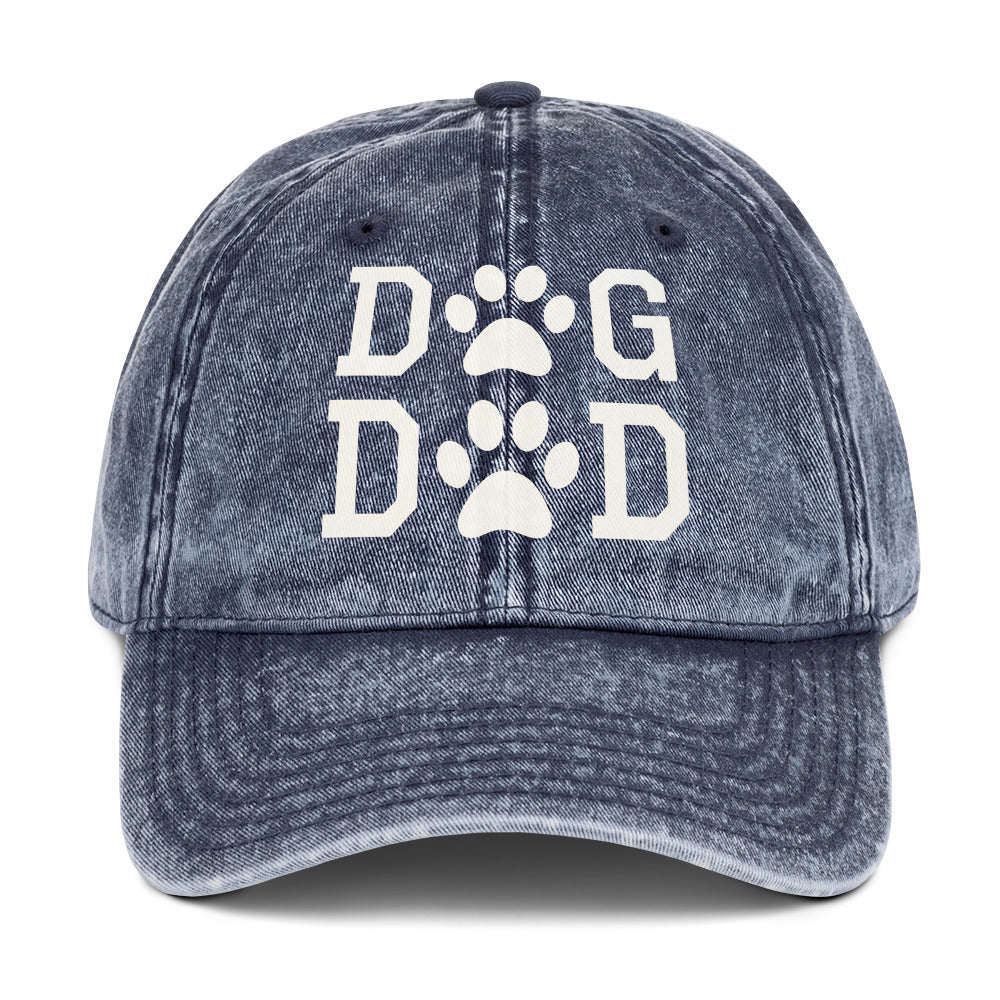 Dog Dad Vintage Cotton Twill Cap