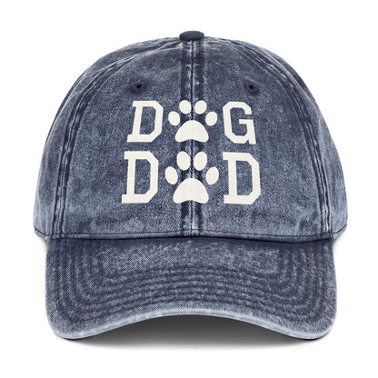 Dog Dad Vintage Cotton Twill Cap