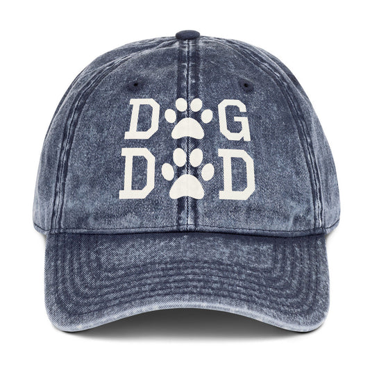 Dog Dad Vintage Cotton Twill Cap