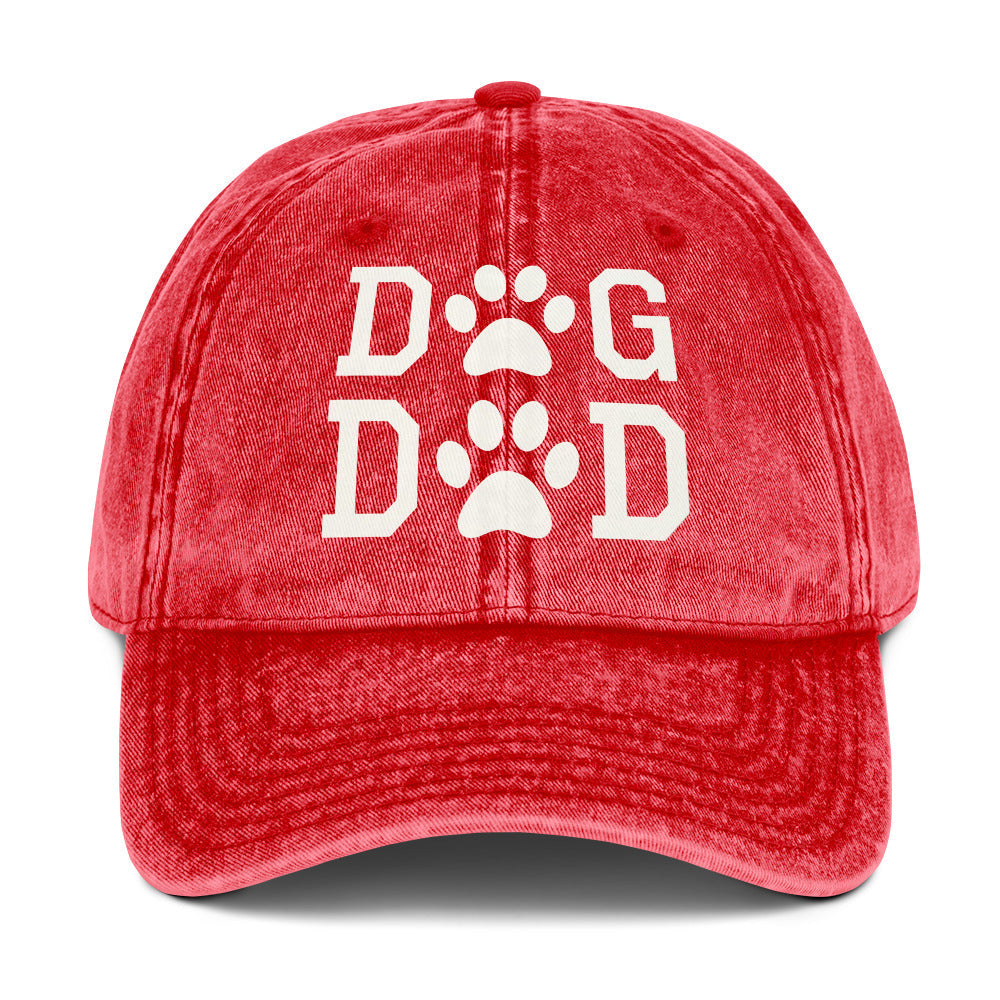 Dog Dad Vintage Cotton Twill Cap