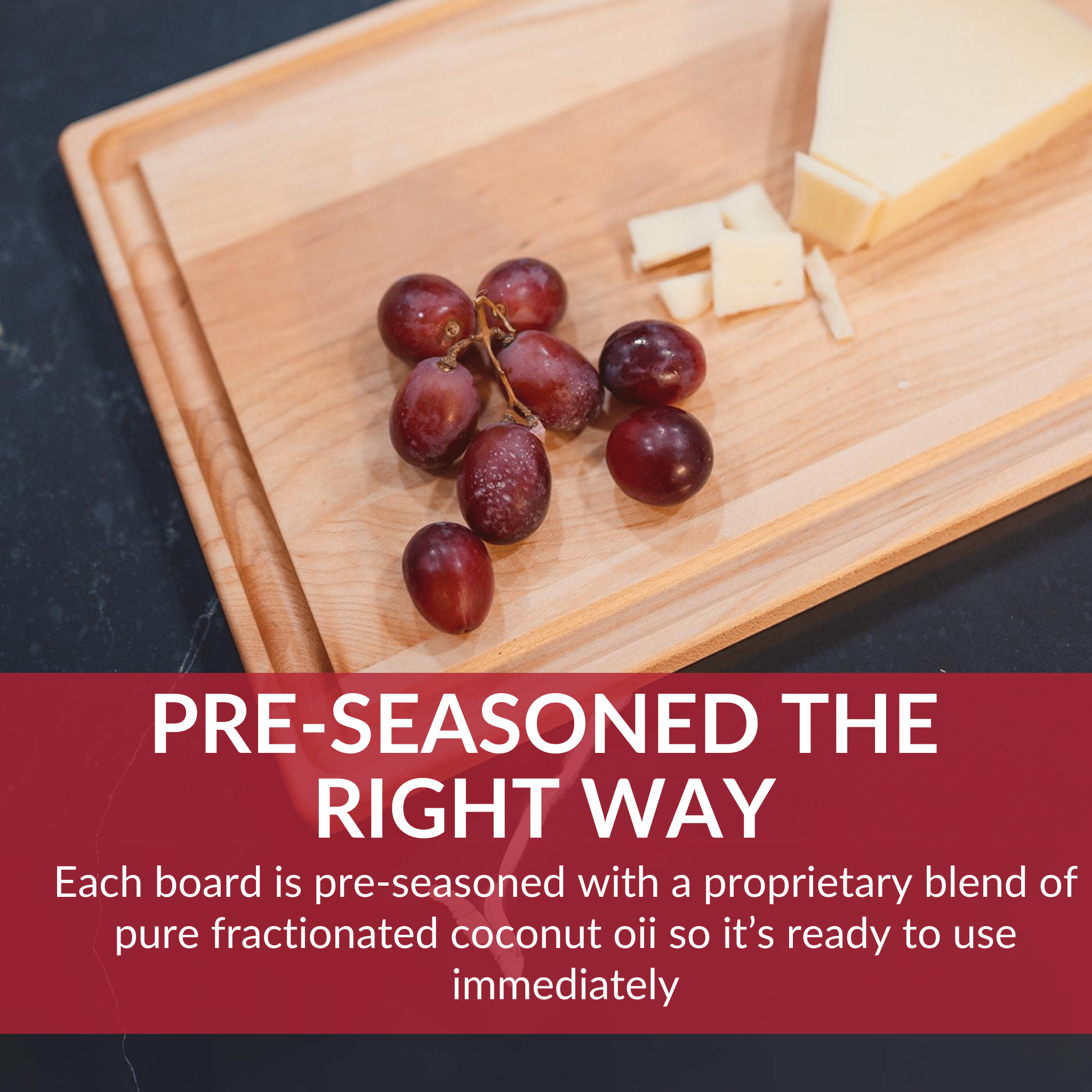 Medium Maple Wood Cutting Board