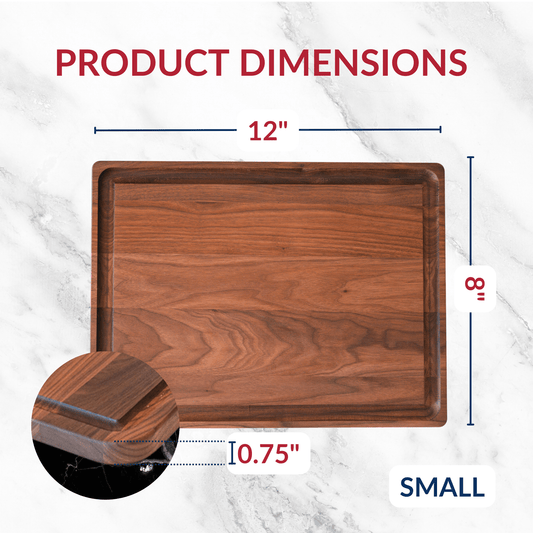 Small Walnut Wood Cutting Board