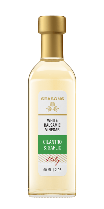 Cilantro & Garlic Infused White Balsamic Vinegar