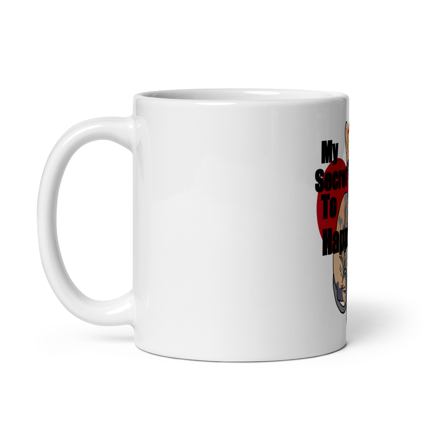 "MY SECRET TO HAPPINESS" COFFEE MUG