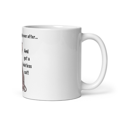"DITCHED PRINCE CHARMING & GOT A SPHYNX" MUG