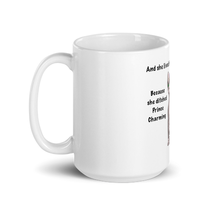 "DITCHED PRINCE CHARMING & GOT A SPHYNX" MUG