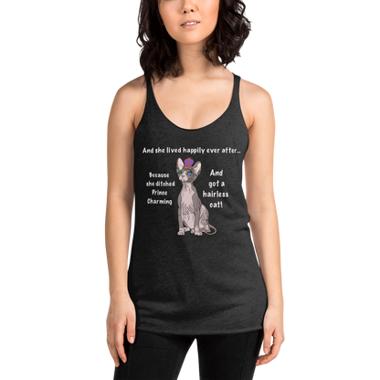 "DITCHED PRINCE CHARMING & GOT A SPHYNX" TANK