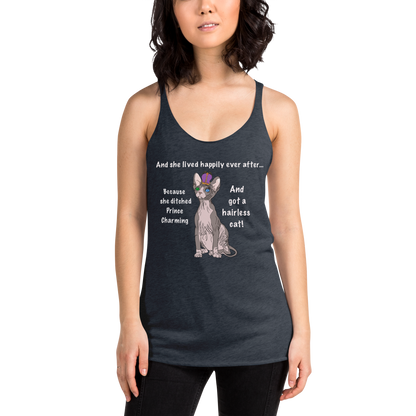 "DITCHED PRINCE CHARMING & GOT A SPHYNX" TANK