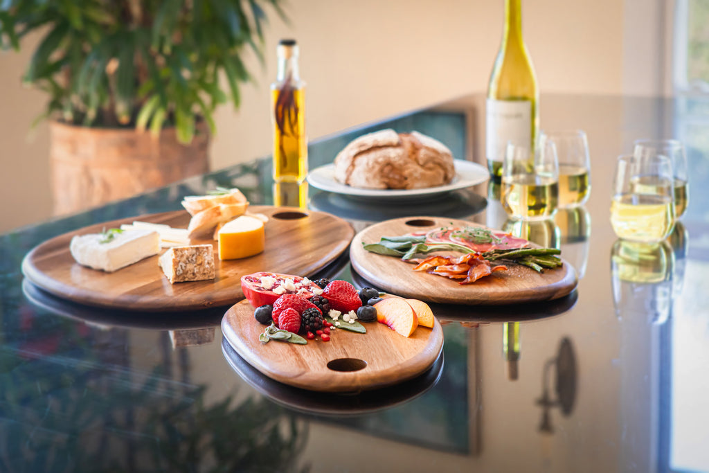 Pebble Shaped Acacia Serving Board 15" x 10"