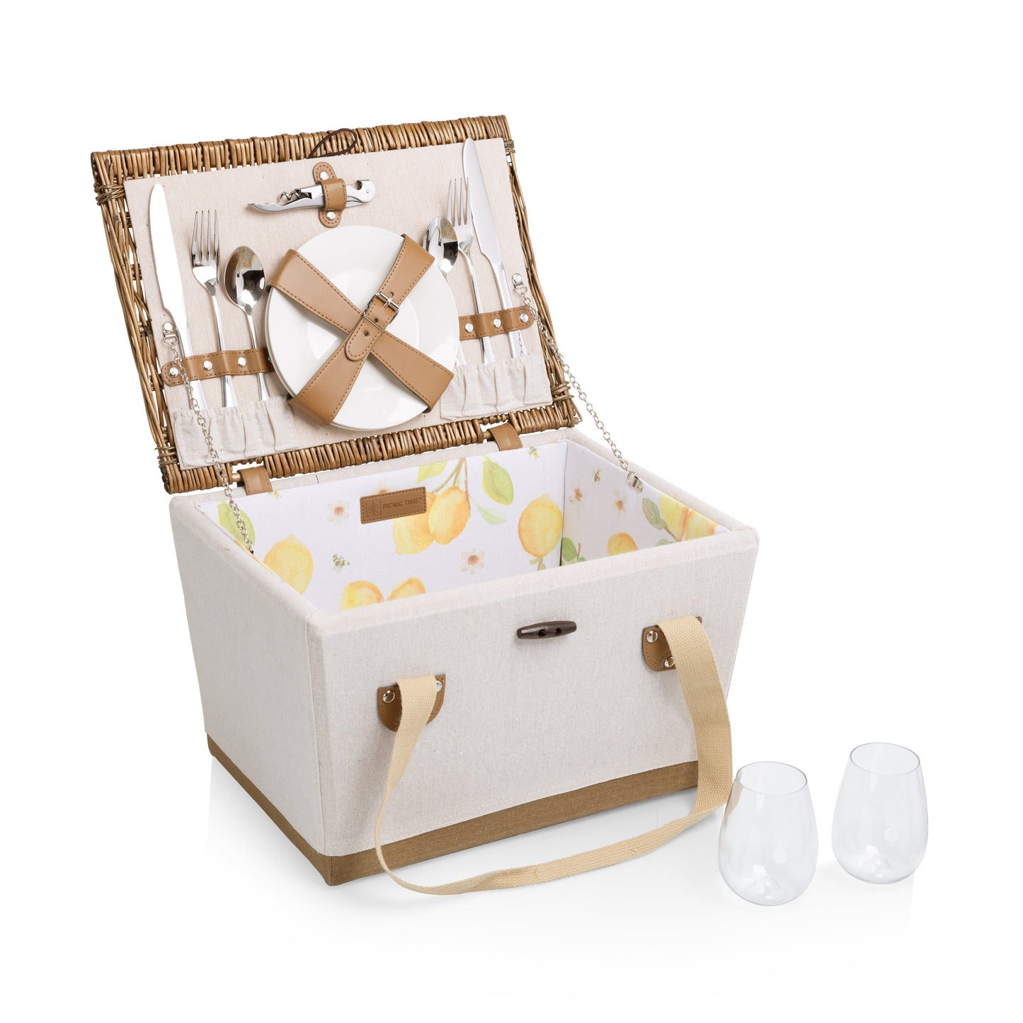 Lemongrove Picnic Basket for 2