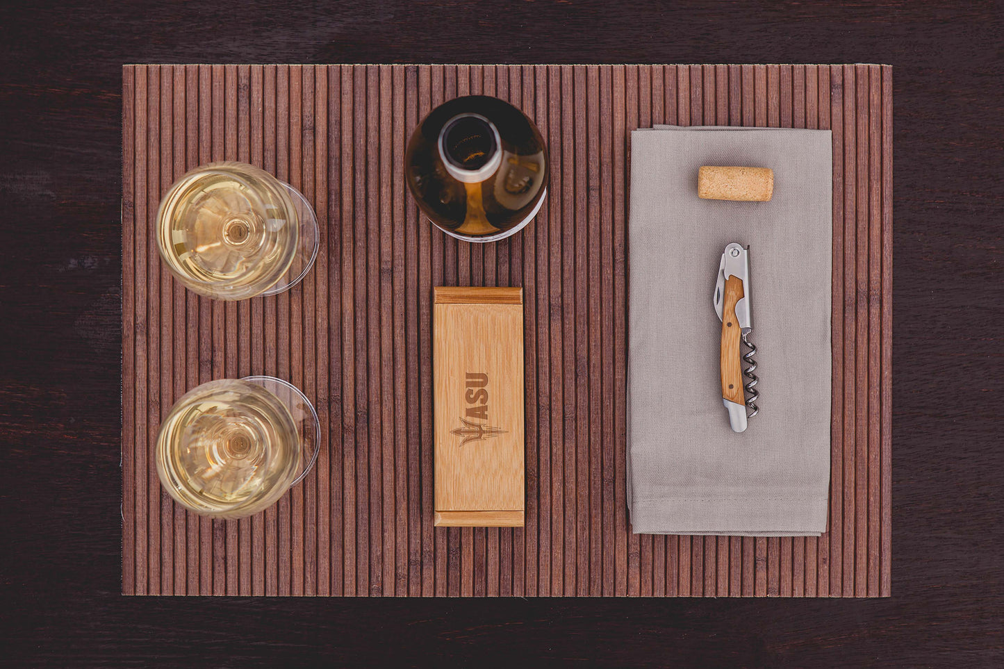 Arizona State Sun Devils - Elan Deluxe Corkscrew In Bamboo Box